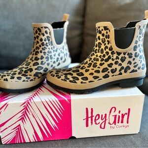 Overstock Sale! Leopard rain boots by Corky’s